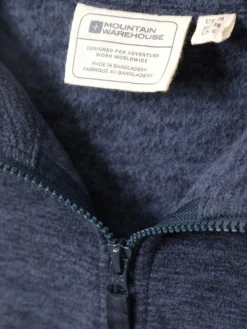 Discount Mountain Warehouse Womens Snowdon Melange II Full-Zip Fleece Dark Blue