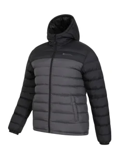 Outlet Mountain Warehouse Dark Grey Seasons II Mens Water Resistant Padded Jacket