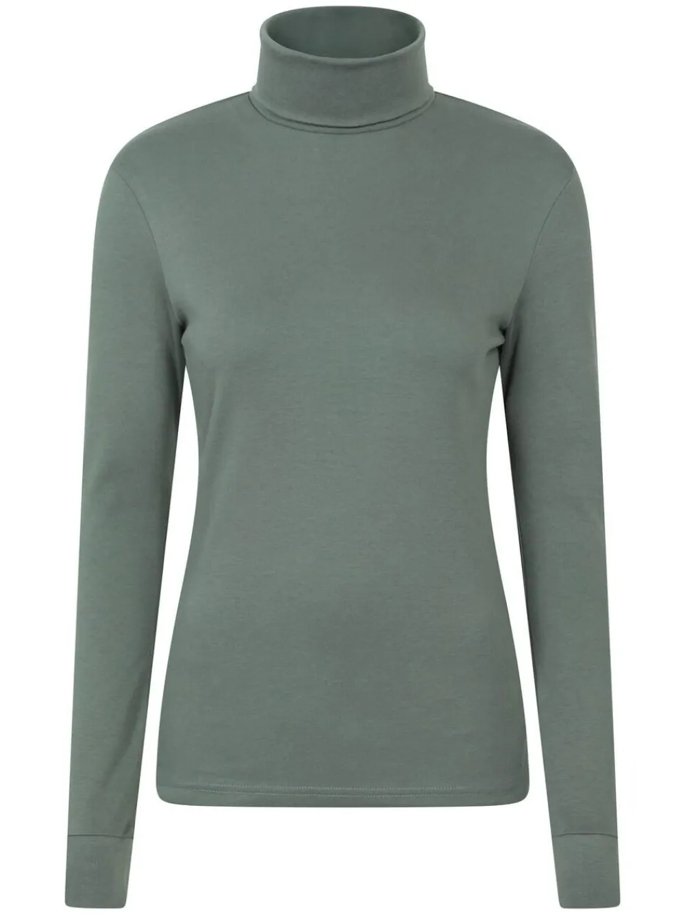Outlet Mountain Warehouse Maribel Cotton Roll Neck Top Green
