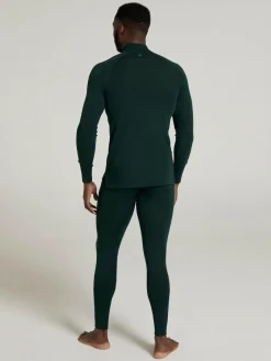 Mountain Warehouse Green Merino II Mens Zip Neck Base Layer Top^ Thermals