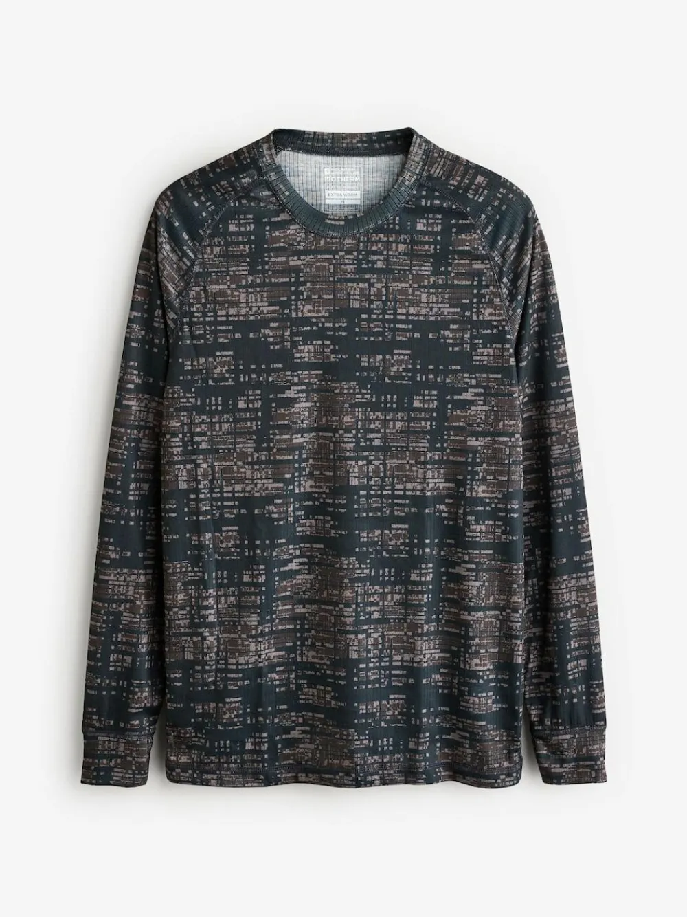 Mountain Warehouse Green/Grey Talus Mens Printed Thermal Top^ Thermals