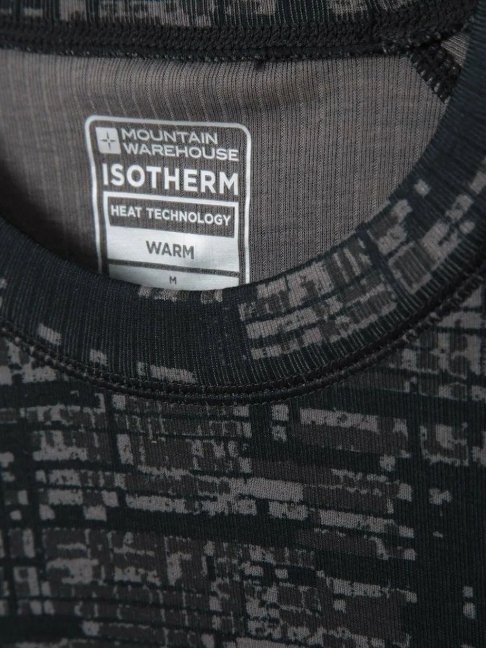 Mountain Warehouse Green/Grey Talus Mens Printed Thermal Top^ Thermals