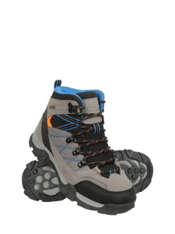 Mountain Warehouse Grey Kids Trail Waterproof Walking Boots^BOY Baby Boots|Boots