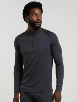 Mountain Warehouse Mens Talus Quarter Zip Thermal Top^ Underwear|Underwear