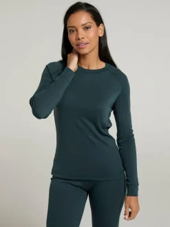 Hot Mountain Warehouse Talus Womens Round Neck Thermal Top Grey