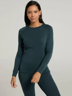 Hot Mountain Warehouse Talus Womens Round Neck Thermal Top Grey