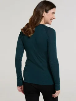 Outlet Mountain Warehouse Womens Merino II Thermal Top Light Blue