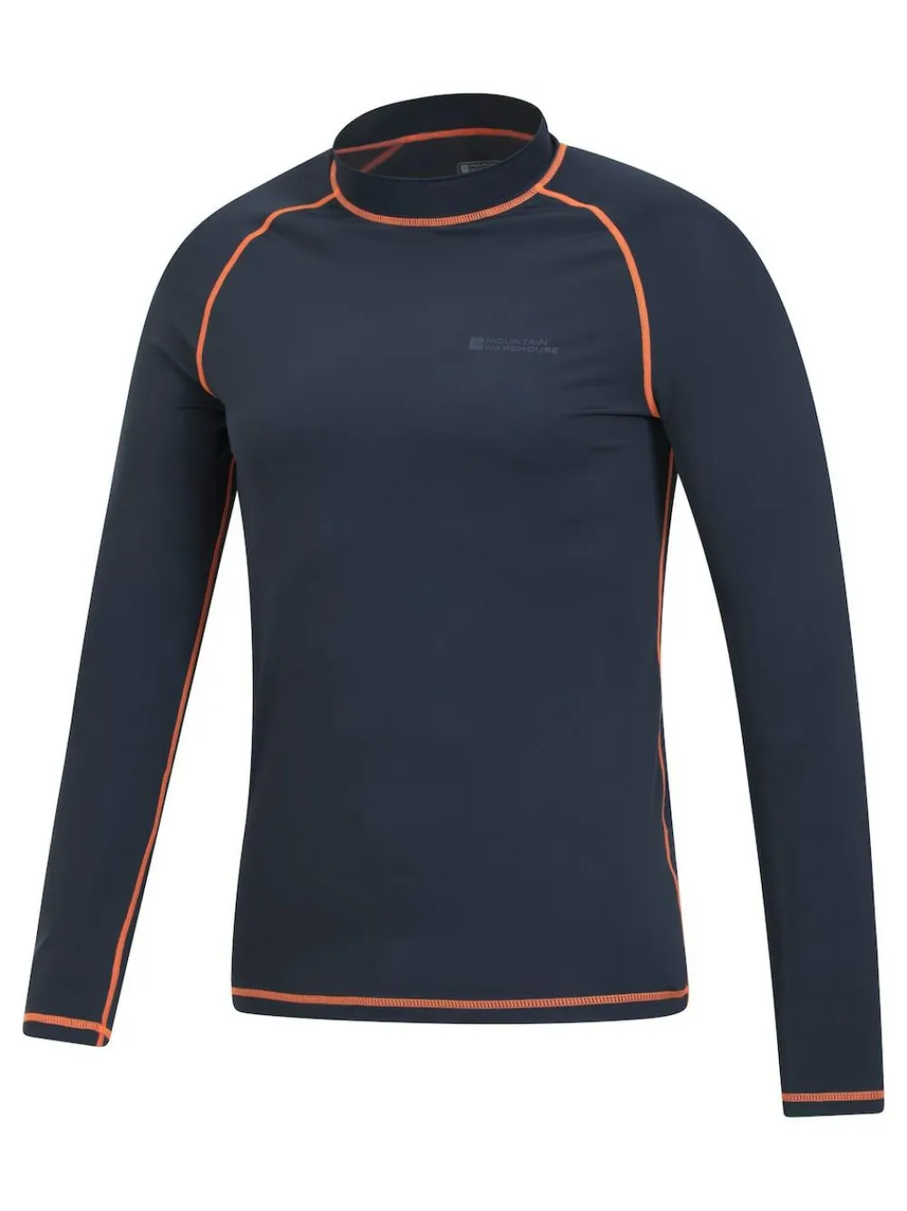 Online Mountain Warehouse Mens Long Sleeve Rash Vest Navy Blue