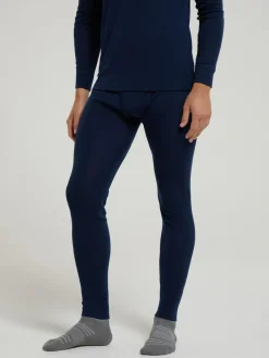 Sale Mountain Warehouse Navy Blue Mens Merino II Thermal Baselayer Joggers