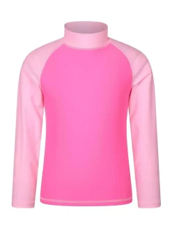 Outlet Mountain Warehouse Pink Light Long Sleeve Rash Vest