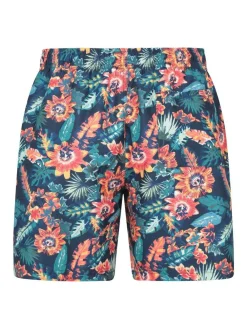 Mountain Warehouse Pink Mens Aruba Printed Quick Drying Swimshorts with UV Max Protection^ Swimwear