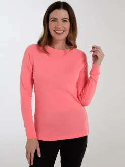 Hot Mountain Warehouse Pink Talus Womens Round Neck Thermal Top