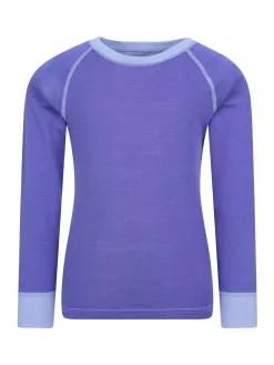 Hot Mountain Warehouse Merino II Round Neck Baselayer Top Purple
