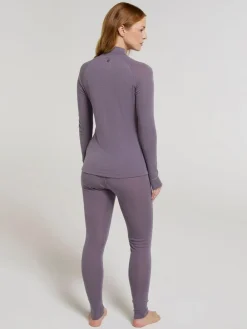 Mountain Warehouse Purple Womens Merino Zip Neck Thermal Top^Women Thermals