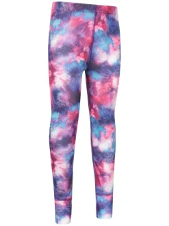 Mountain Warehouse Purple Talus Printed Baselayer-Top & Pants Set^ Thermals