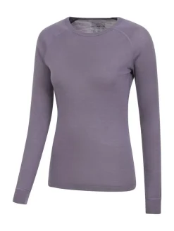 Outlet Mountain Warehouse Womens Merino II Thermal Top Purple