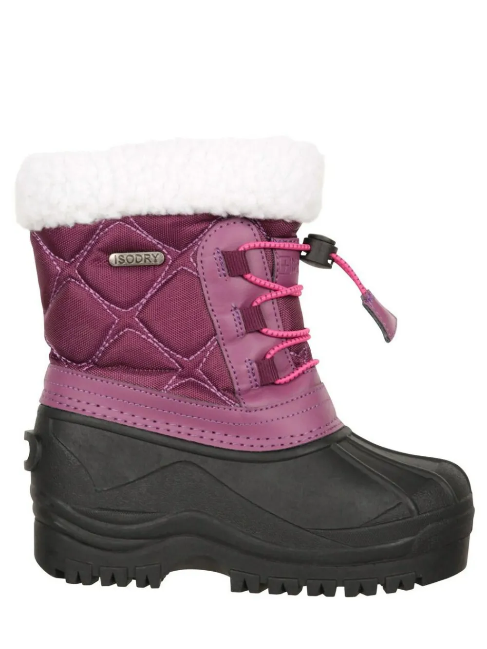 Online Mountain Warehouse Arctic Junior Waterproof Fleece Lined Adaptive Snow Boots Purple
