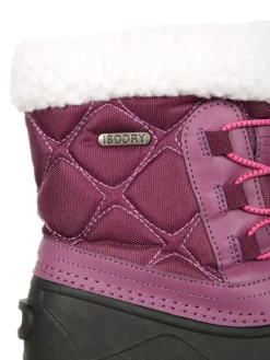 Online Mountain Warehouse Arctic Junior Waterproof Fleece Lined Adaptive Snow Boots Purple