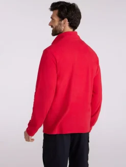 Discount Mountain Warehouse Red Camber II Half-Zip Quick Drying Fleece