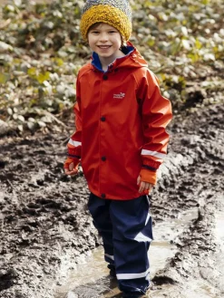 Muddy Puddles Red Rainy Day Waterproof Jacket And Trousers Rain Set^BOY Tznius Pants