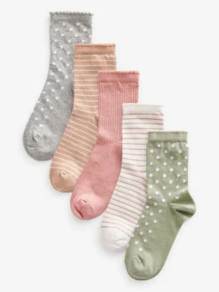 Outlet Next Multi 5 Pack Cotton Rich Ankle Socks