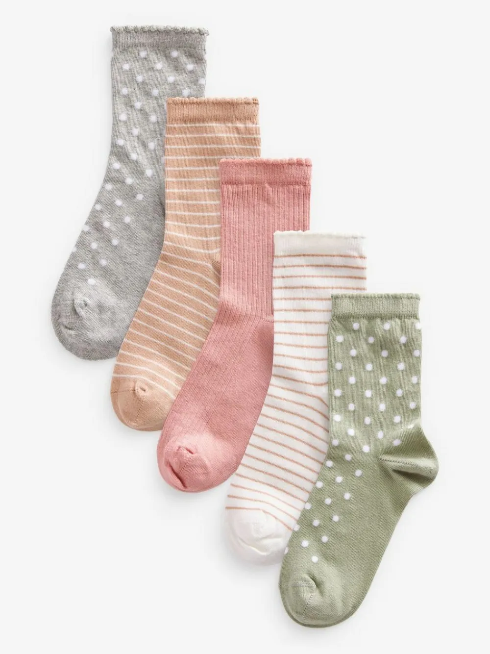Outlet Next Multi 5 Pack Cotton Rich Ankle Socks