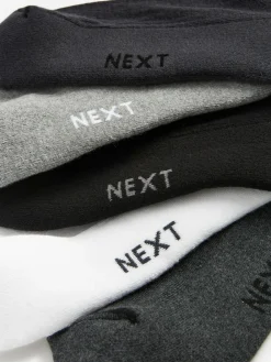 Online Next 5 Pack Cushioned Mid Trainer Socks Multi