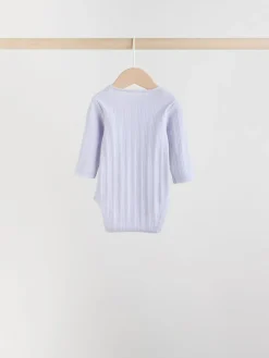 Hot Next Multi 5 Pack Long Sleeve Baby Bodysuits