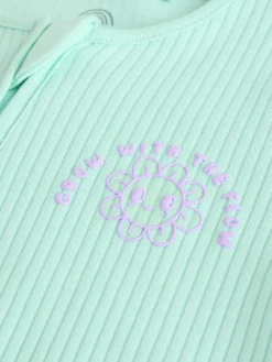 Next Multi 3 Pack Two Way Zip Baby Sleepsuits (0mths-3yrs)^ Nightwear