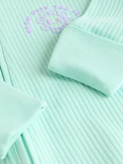 Next Multi 3 Pack Two Way Zip Baby Sleepsuits (0mths-3yrs)^ Nightwear