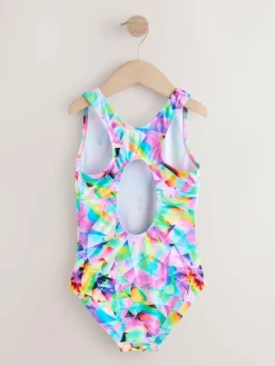 Sale Next Sports Open Back Swimsuit (3-16yrs) Multi Abstract
