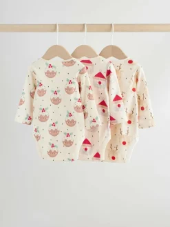 Next Multi Baby Christmas Bodysuits 3 Pack^BOY Vests|Vests