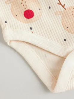 Next Multi Baby Christmas Bodysuits 3 Pack^BOY Vests|Vests