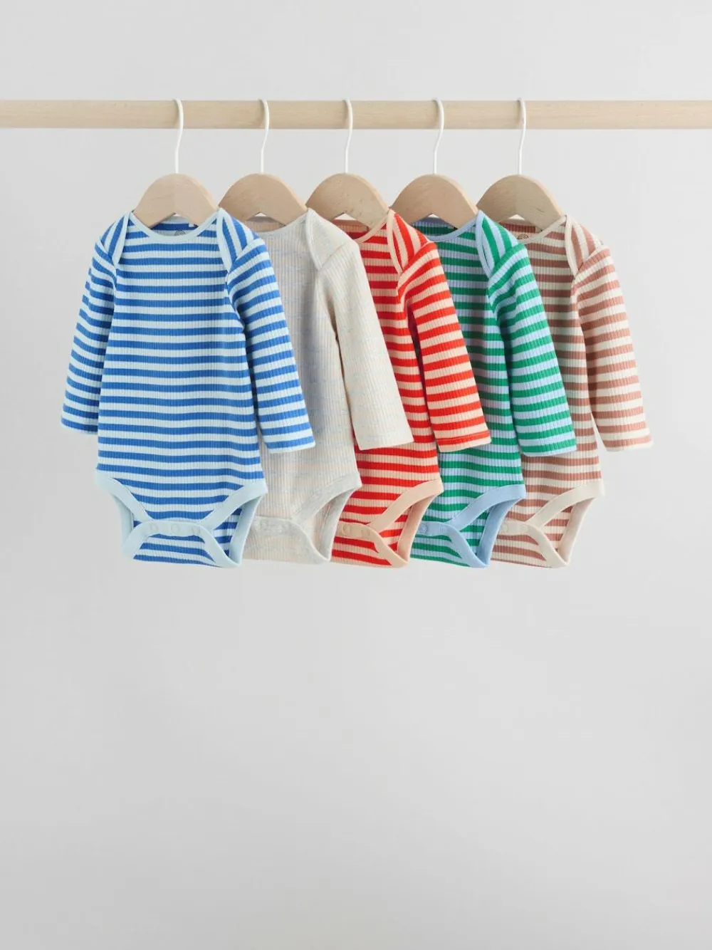 Next Baby Long Sleeve Bodysuits 5 Pack^BOY Newborn Clothing|Bodysuits & Vests