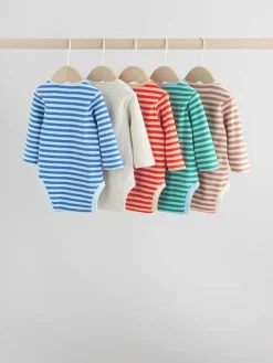 Next Baby Long Sleeve Bodysuits 5 Pack^BOY Newborn Clothing|Bodysuits & Vests