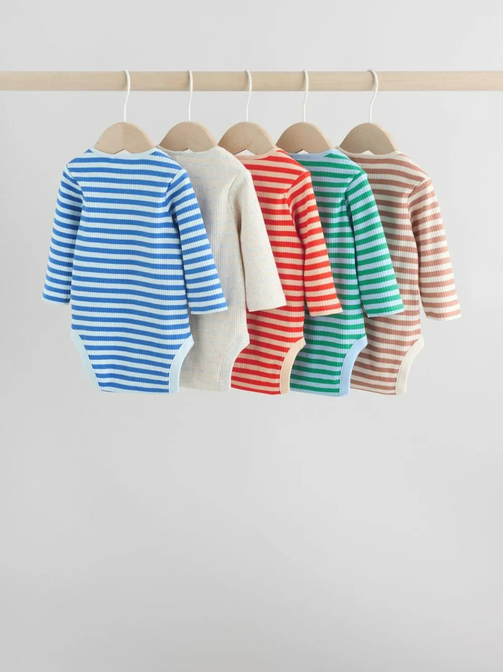 Next Baby Long Sleeve Bodysuits 5 Pack^BOY Newborn Clothing|Bodysuits & Vests