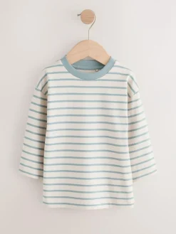 Next Multi Blue Long Sleeve T-Shirts 5 Pack (3mths-7yrs)^BOY Tops|Multipacks