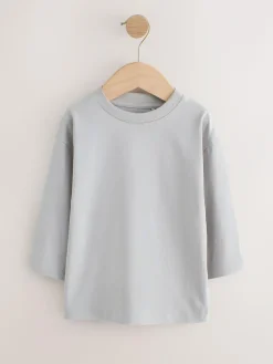 Next Multi Blue Long Sleeve T-Shirts 5 Pack (3mths-7yrs)^BOY Tops|Multipacks