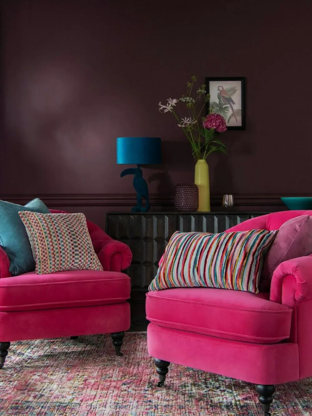 Outlet Next Multi Bright 40 x 59cm Cut Velvet Stripe Cushion