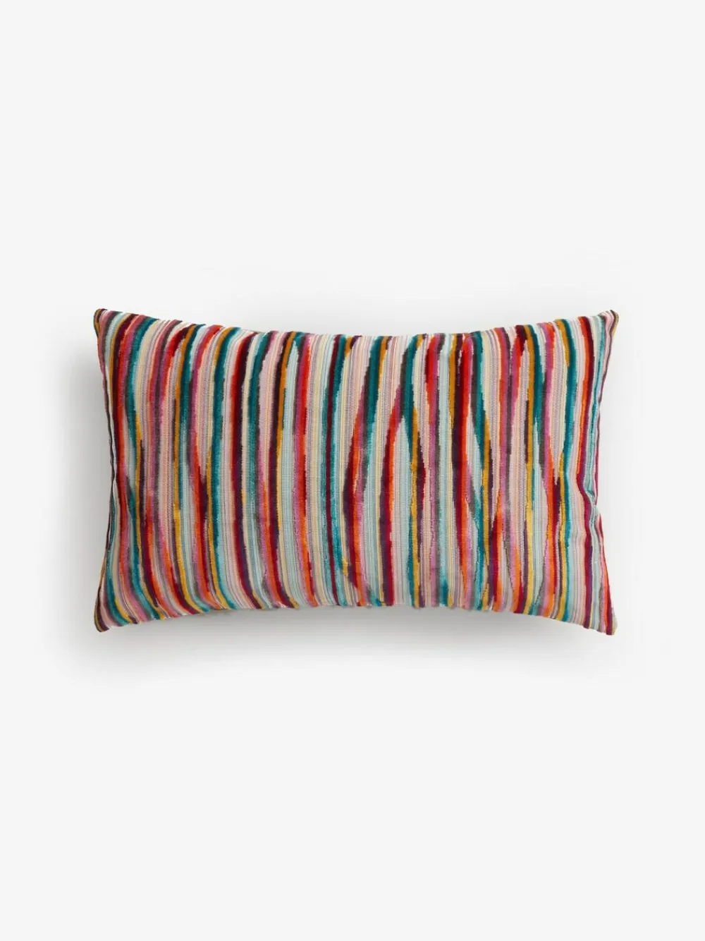 Outlet Next Multi Bright 40 x 59cm Cut Velvet Stripe Cushion