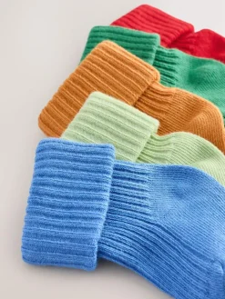 New Next Baby Roll Top Socks 5 Pack (0mths-2yrs) Multi Bright