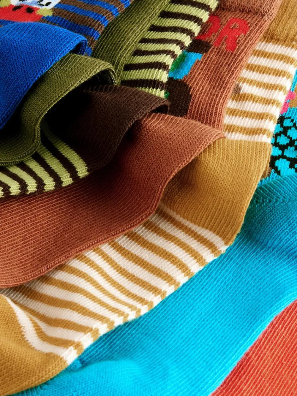 Next Multi Bright Characters Cotton Rich Socks 7 Pack