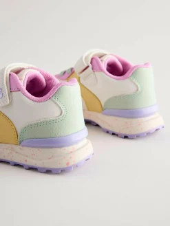 Online Next Elastic Lace Touch Fastening Trainers Multi Bright