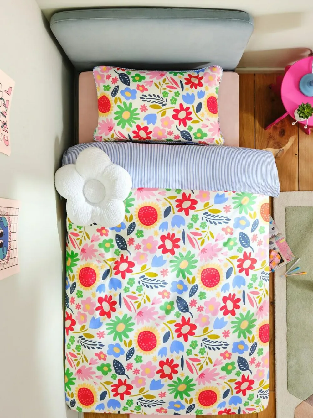 Clearance Next Multi Bright Floral Duvet Cover and Pillowcase Set