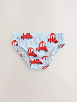 Next Cotton Briefs 7 Pack (1.5-10yrs) Multi Car Print