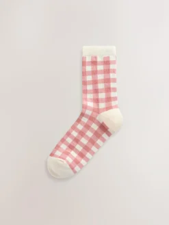 Next Multi Check Ankle Socks 5 Pack^Women Socks & Tights