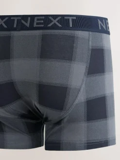 New Next Multi Check Print A-Front Boxers