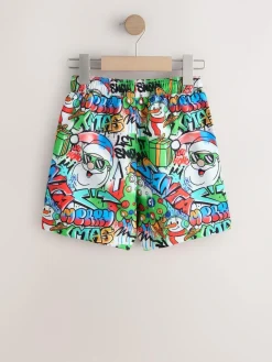 Next Multi Christmas Swim Shorts (3-16yrs)