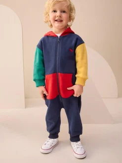 Next Colourblock All-In-One (3mths-7yrs)^BOY Sets & Outfits|Sweatshirts & Hoodies