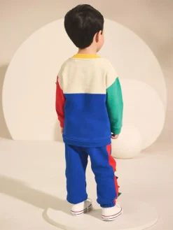 Sale Next Long Sleeve Soft Touch T-Shirt and Joggers Set (3mths-7yrs) Multi Dino Spikes